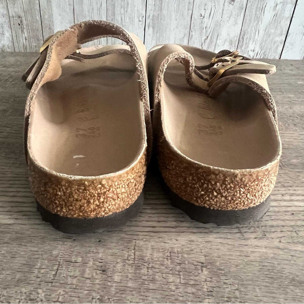 Birkenstock Florida Three Strap Leather Nobuck Sandals 37 - Picture 3 of 5